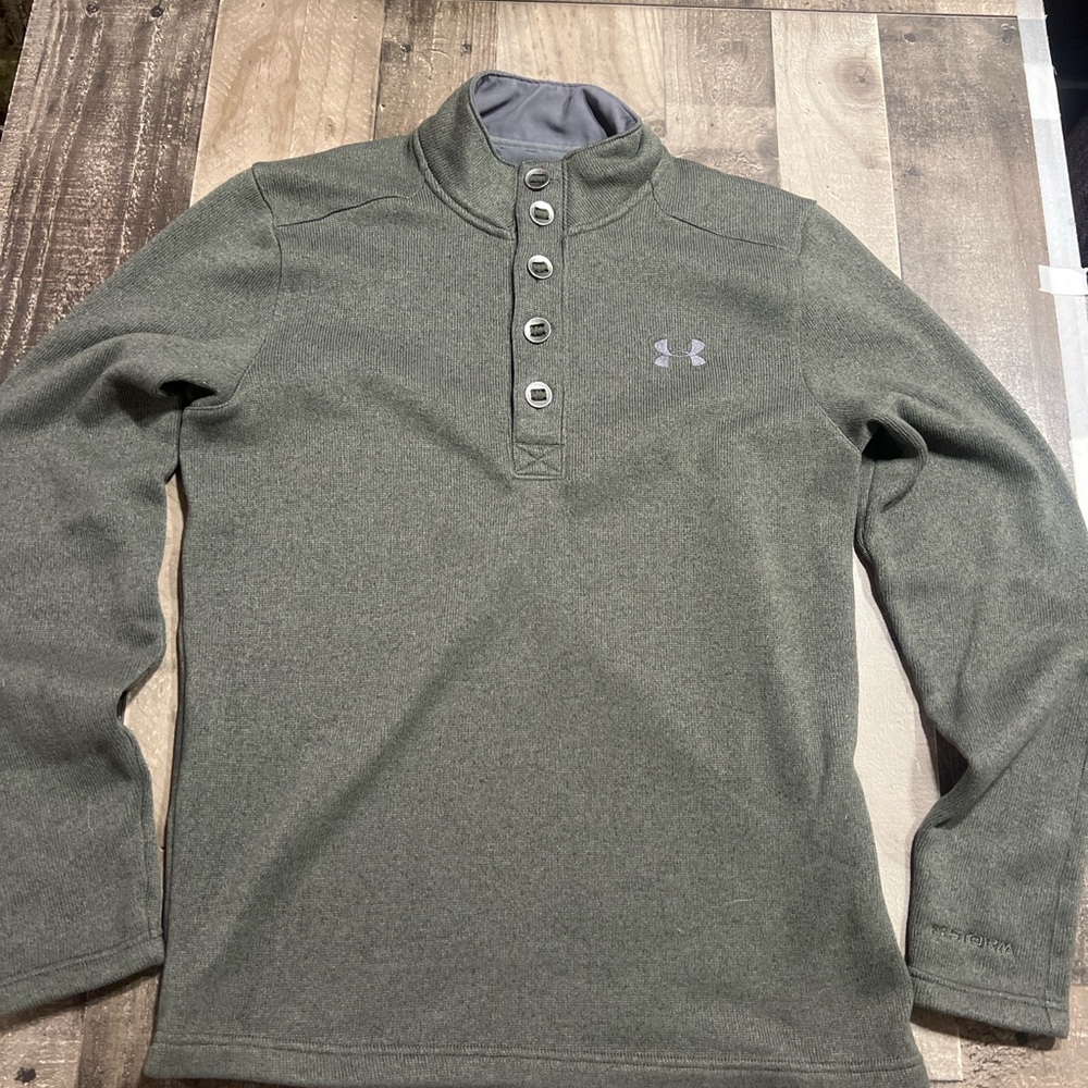 Under Armour Men's Green Pullover Shirt sz medium